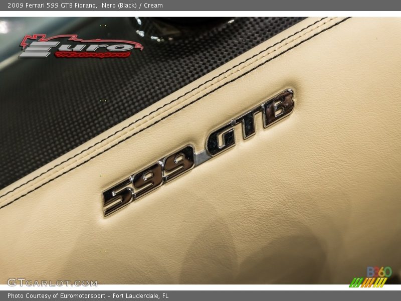 Nero (Black) / Cream 2009 Ferrari 599 GTB Fiorano