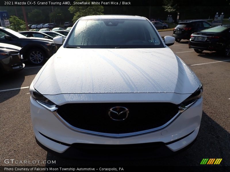 Snowflake White Pearl Mica / Black 2021 Mazda CX-5 Grand Touring AWD
