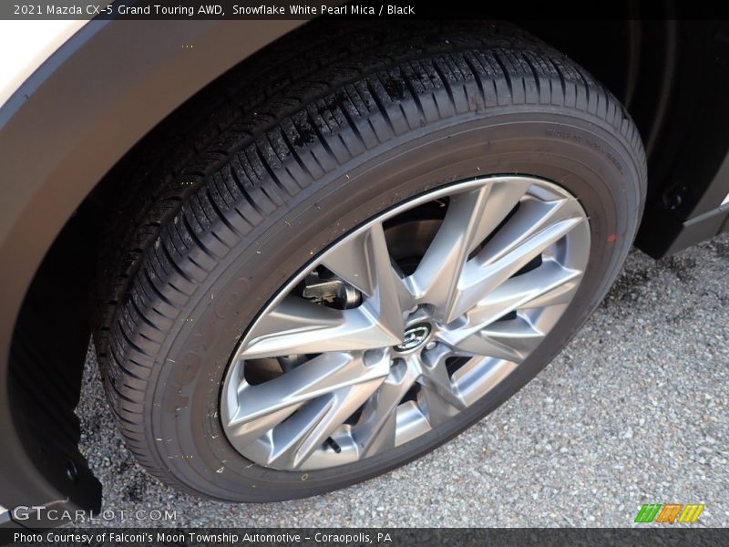 Snowflake White Pearl Mica / Black 2021 Mazda CX-5 Grand Touring AWD