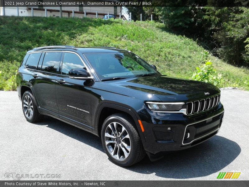 Diamond Black Crystal Pearl / Black 2021 Jeep Grand Cherokee L Overland 4x4