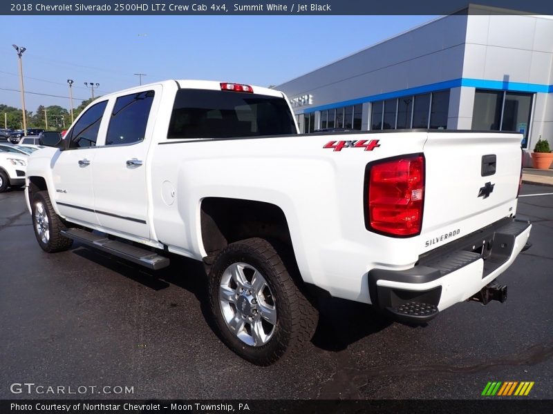 Summit White / Jet Black 2018 Chevrolet Silverado 2500HD LTZ Crew Cab 4x4