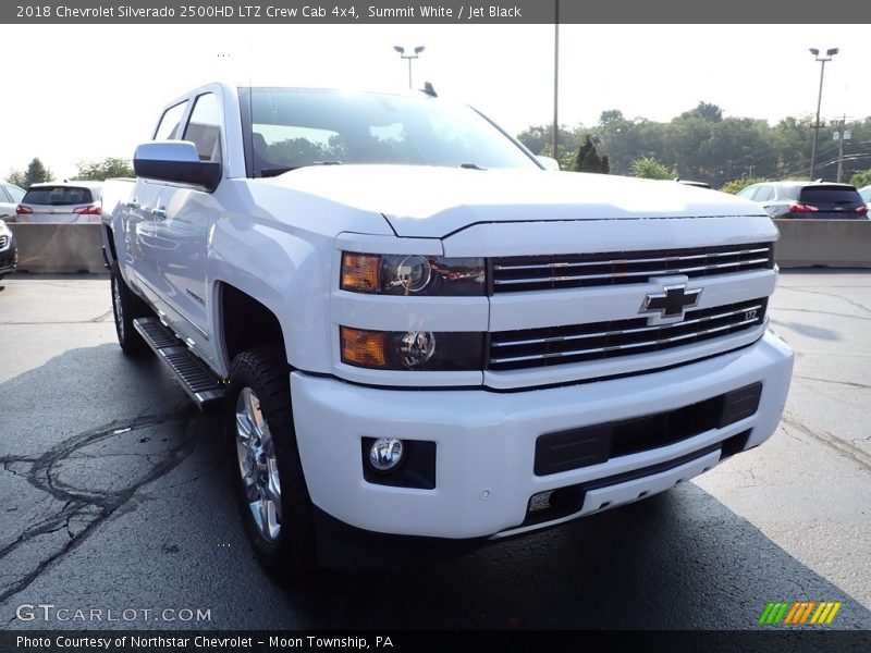Summit White / Jet Black 2018 Chevrolet Silverado 2500HD LTZ Crew Cab 4x4