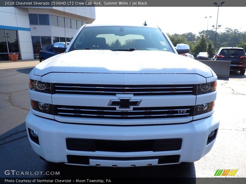 Summit White / Jet Black 2018 Chevrolet Silverado 2500HD LTZ Crew Cab 4x4