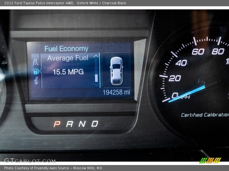 Oxford White / Charcoal Black 2013 Ford Taurus Police Interceptor AWD