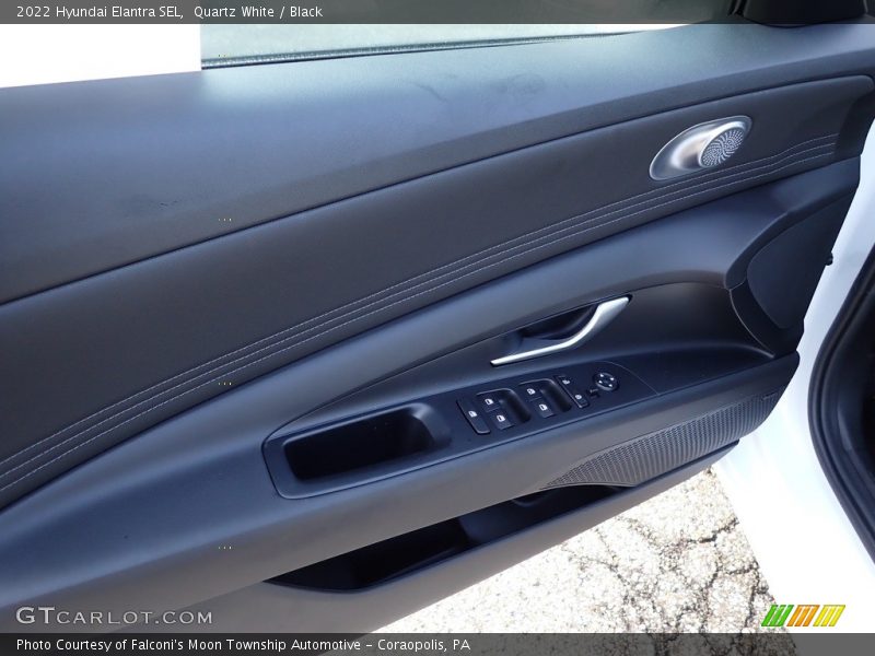 Quartz White / Black 2022 Hyundai Elantra SEL