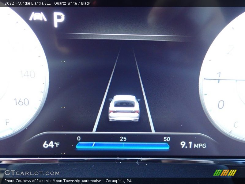 Quartz White / Black 2022 Hyundai Elantra SEL