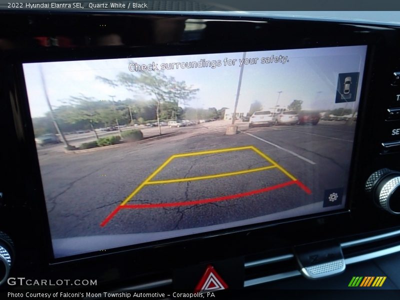 Quartz White / Black 2022 Hyundai Elantra SEL