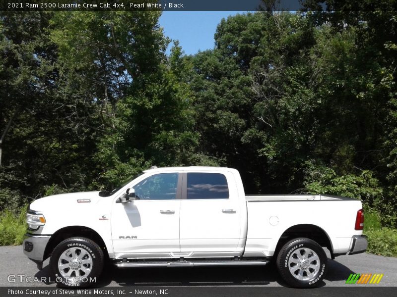 Pearl White / Black 2021 Ram 2500 Laramie Crew Cab 4x4