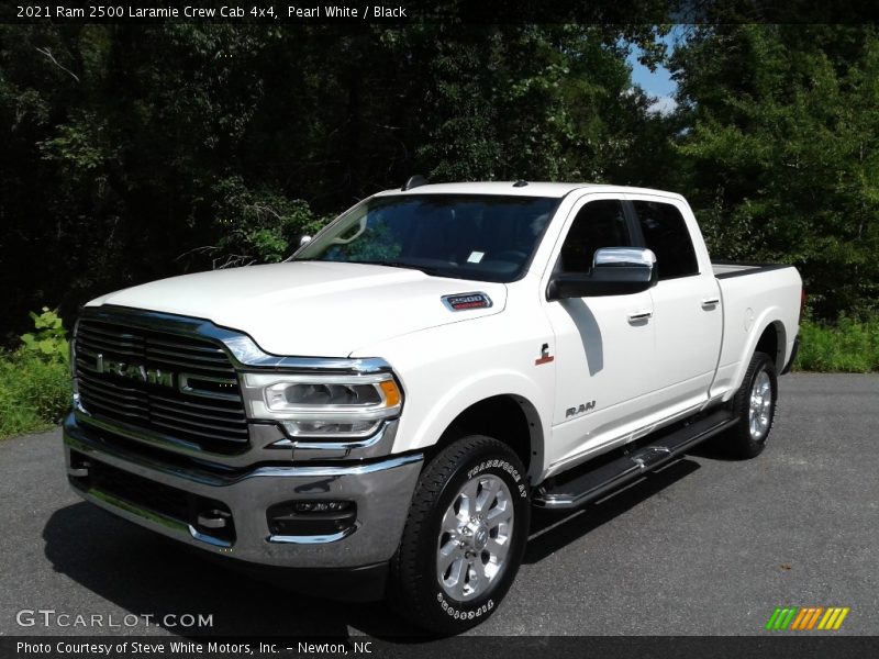Pearl White / Black 2021 Ram 2500 Laramie Crew Cab 4x4