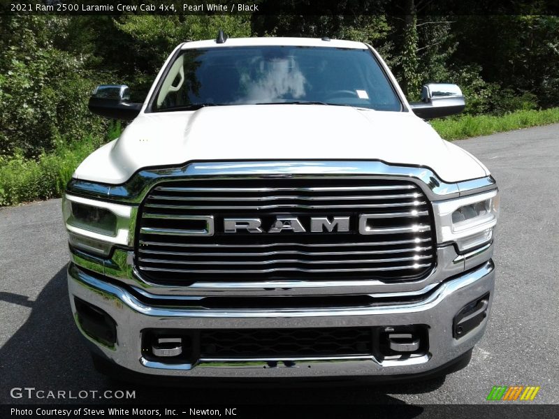 Pearl White / Black 2021 Ram 2500 Laramie Crew Cab 4x4