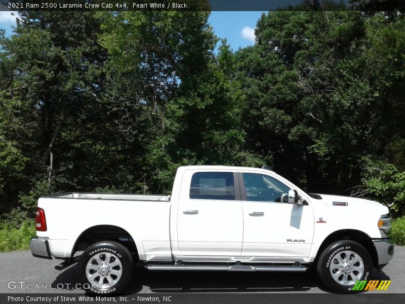 Pearl White / Black 2021 Ram 2500 Laramie Crew Cab 4x4