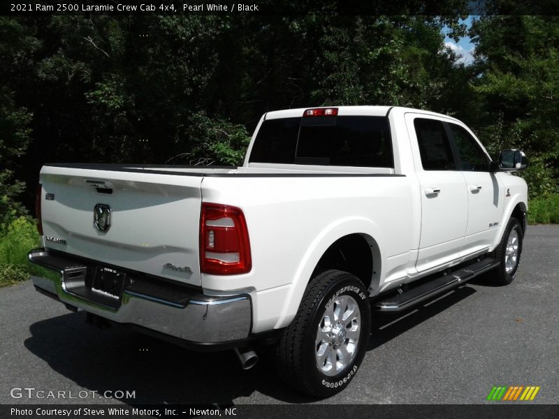 Pearl White / Black 2021 Ram 2500 Laramie Crew Cab 4x4
