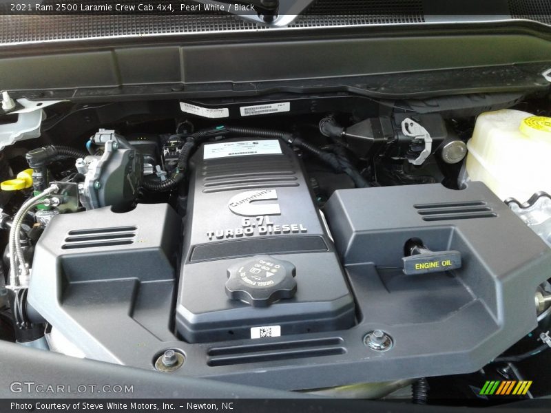 Pearl White / Black 2021 Ram 2500 Laramie Crew Cab 4x4
