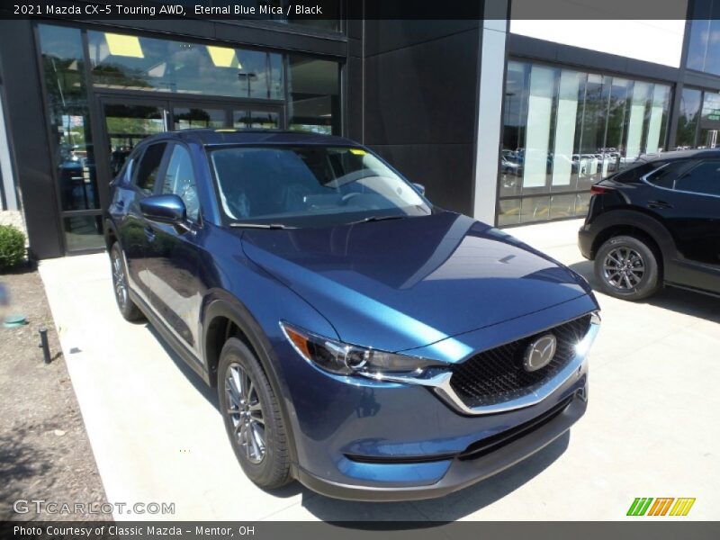 Eternal Blue Mica / Black 2021 Mazda CX-5 Touring AWD