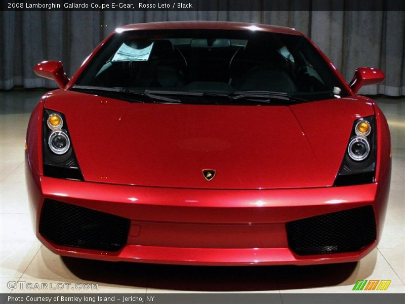 Rosso Leto / Black 2008 Lamborghini Gallardo Coupe E-Gear