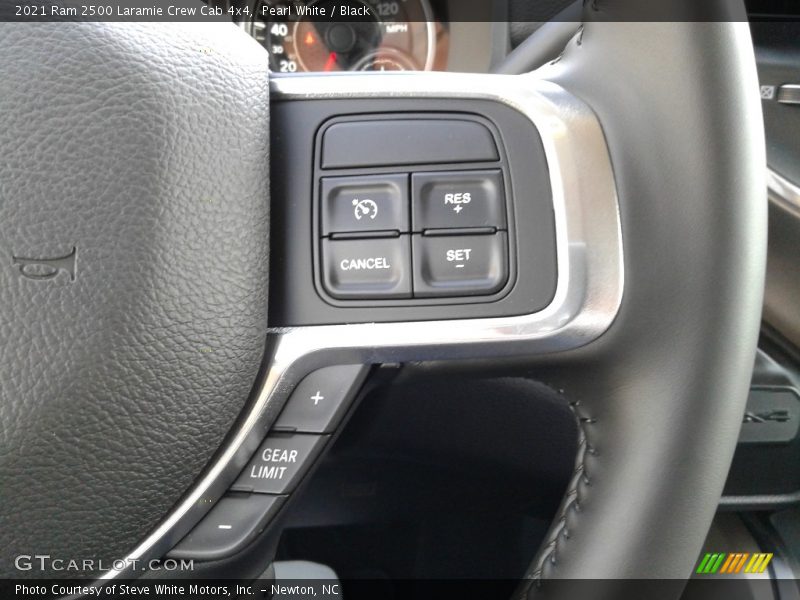 Pearl White / Black 2021 Ram 2500 Laramie Crew Cab 4x4