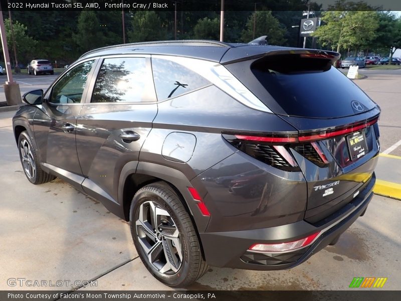 Portofino Gray / Black 2022 Hyundai Tucson SEL AWD