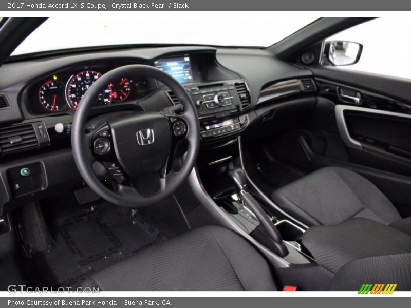 Black Interior - 2017 Accord LX-S Coupe 