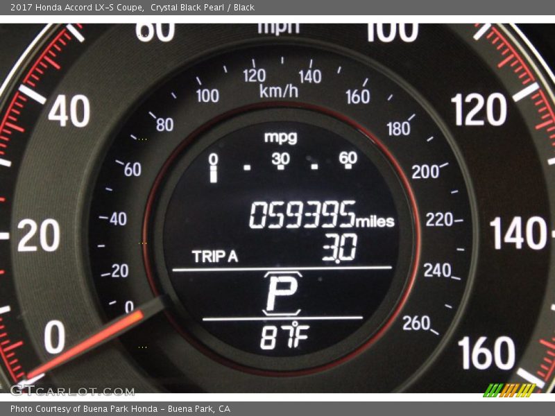  2017 Accord LX-S Coupe LX-S Coupe Gauges