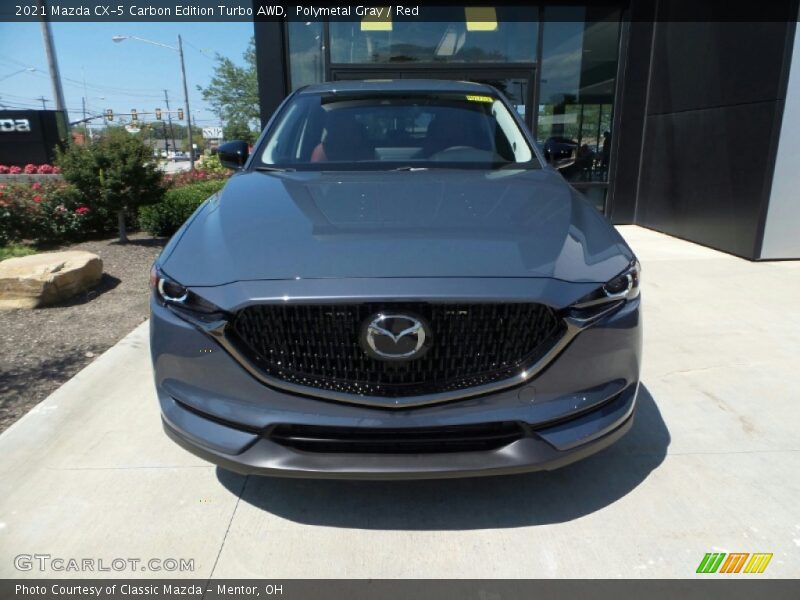 Polymetal Gray / Red 2021 Mazda CX-5 Carbon Edition Turbo AWD