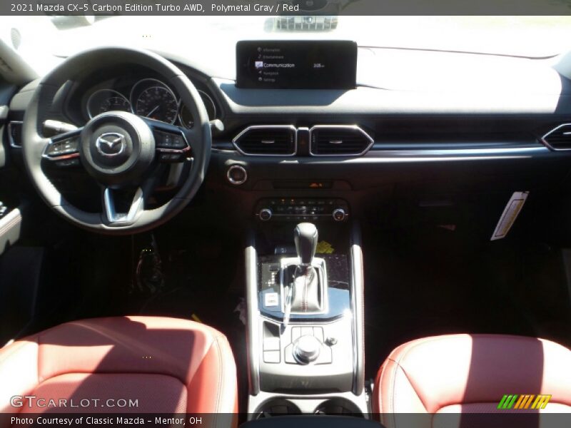 Polymetal Gray / Red 2021 Mazda CX-5 Carbon Edition Turbo AWD