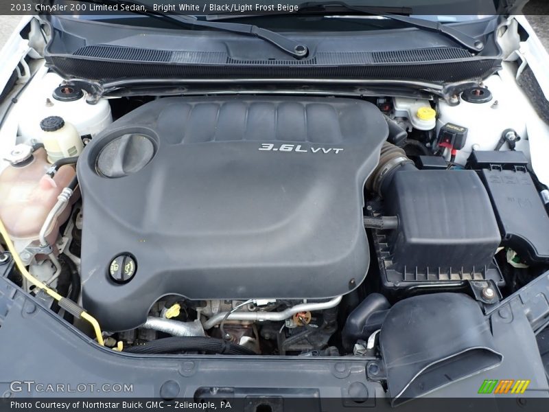 Bright White / Black/Light Frost Beige 2013 Chrysler 200 Limited Sedan