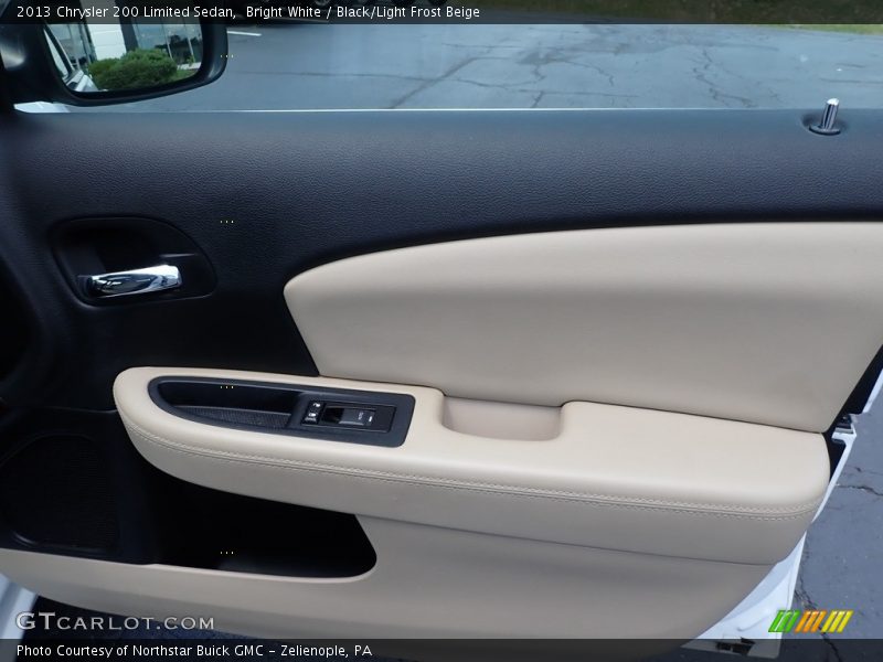 Bright White / Black/Light Frost Beige 2013 Chrysler 200 Limited Sedan