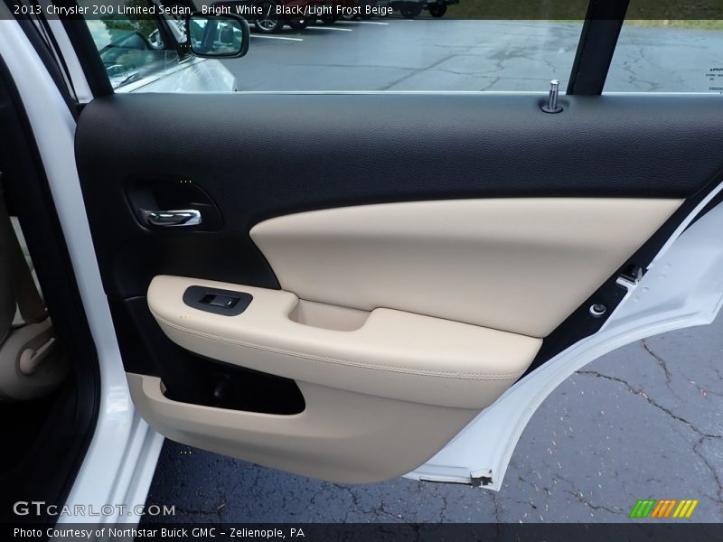 Bright White / Black/Light Frost Beige 2013 Chrysler 200 Limited Sedan