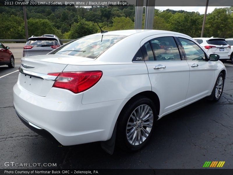 Bright White / Black/Light Frost Beige 2013 Chrysler 200 Limited Sedan