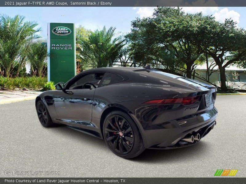 Santorini Black / Ebony 2021 Jaguar F-TYPE R AWD Coupe