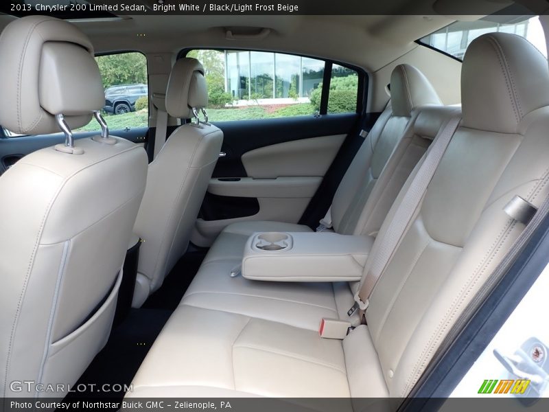 Bright White / Black/Light Frost Beige 2013 Chrysler 200 Limited Sedan