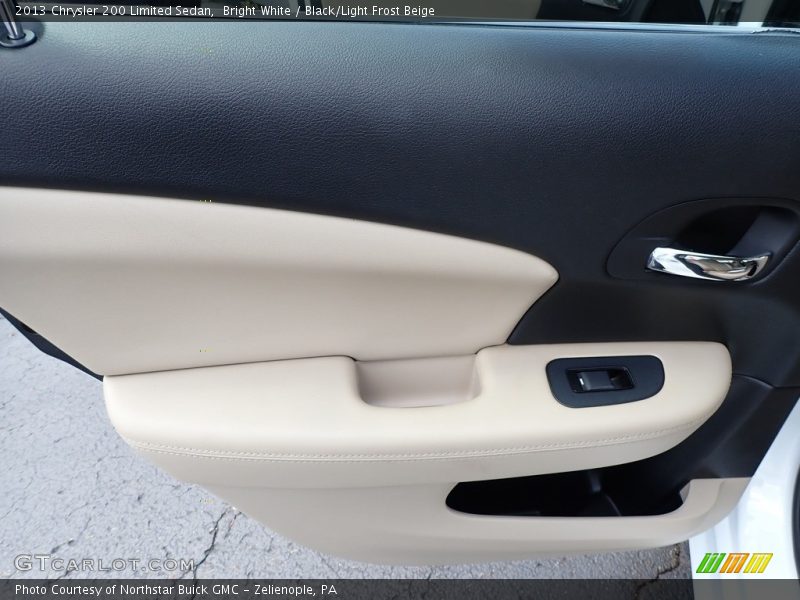 Bright White / Black/Light Frost Beige 2013 Chrysler 200 Limited Sedan