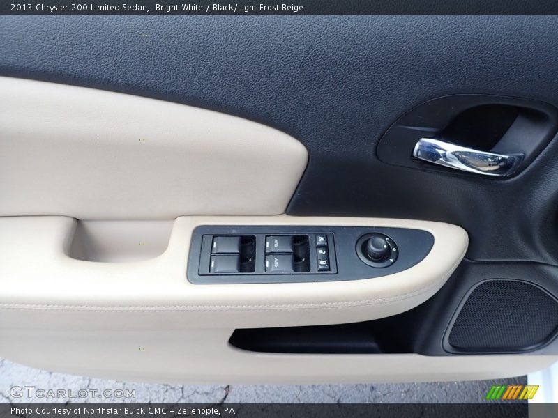 Bright White / Black/Light Frost Beige 2013 Chrysler 200 Limited Sedan