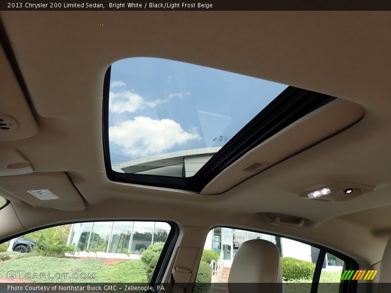 Bright White / Black/Light Frost Beige 2013 Chrysler 200 Limited Sedan