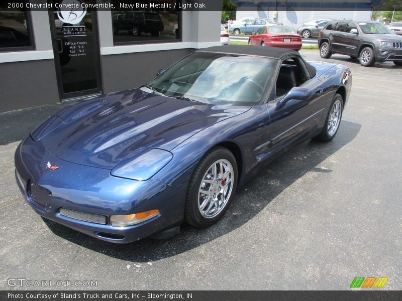 Navy Blue Metallic / Light Oak 2000 Chevrolet Corvette Convertible
