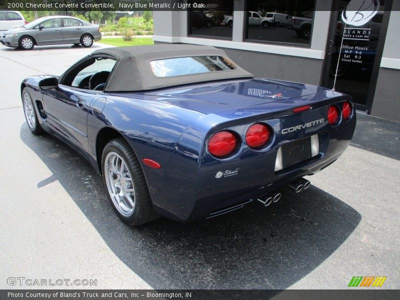 Navy Blue Metallic / Light Oak 2000 Chevrolet Corvette Convertible
