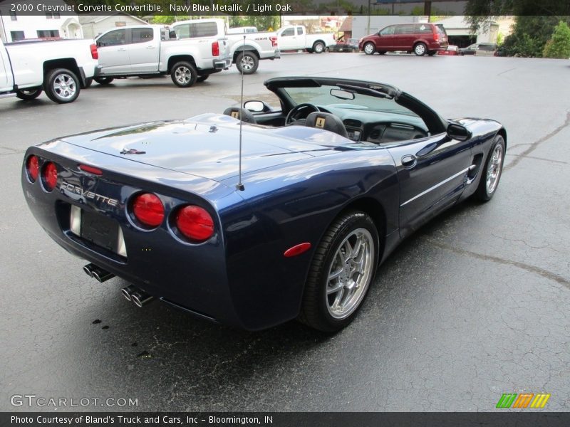 Navy Blue Metallic / Light Oak 2000 Chevrolet Corvette Convertible