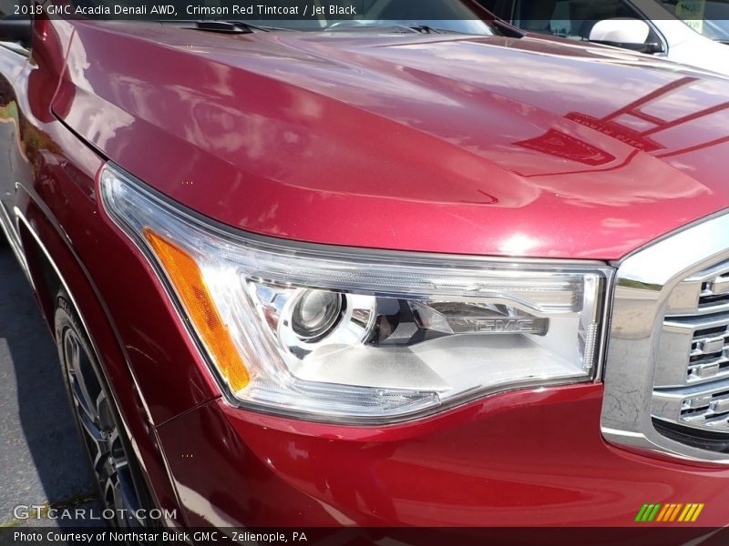 Crimson Red Tintcoat / Jet Black 2018 GMC Acadia Denali AWD