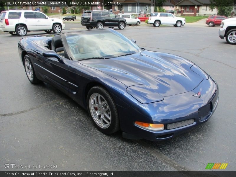 Navy Blue Metallic / Light Oak 2000 Chevrolet Corvette Convertible