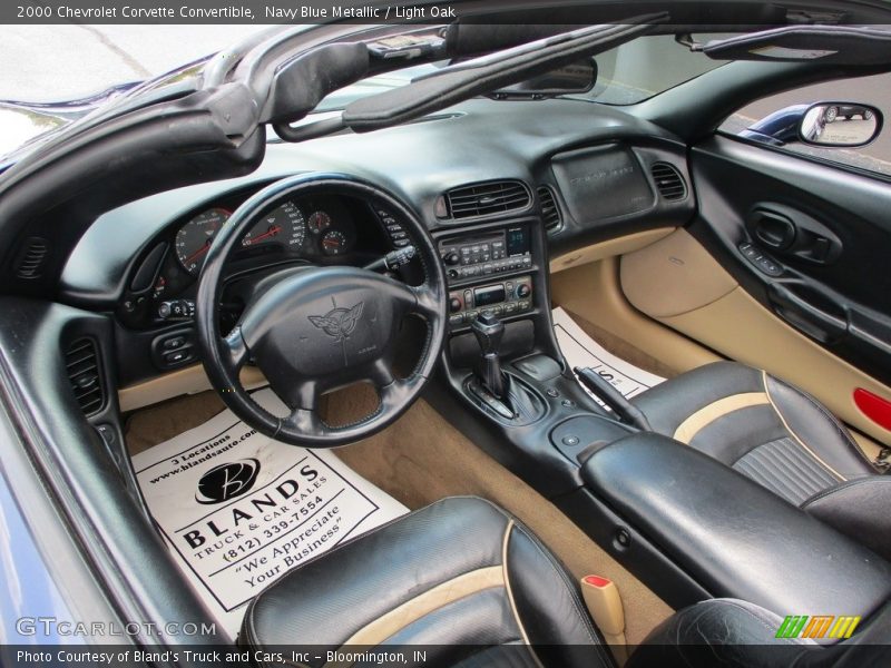 Navy Blue Metallic / Light Oak 2000 Chevrolet Corvette Convertible