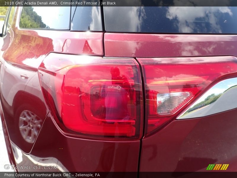 Crimson Red Tintcoat / Jet Black 2018 GMC Acadia Denali AWD