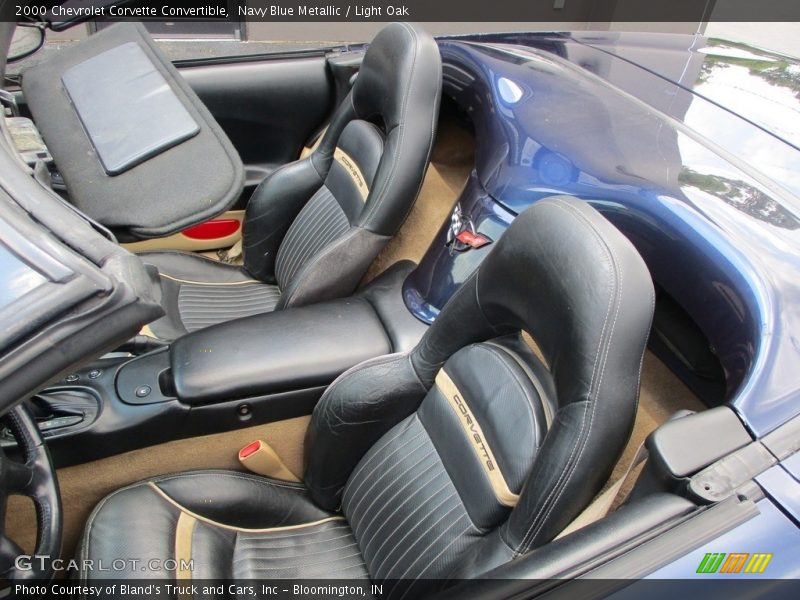 Navy Blue Metallic / Light Oak 2000 Chevrolet Corvette Convertible