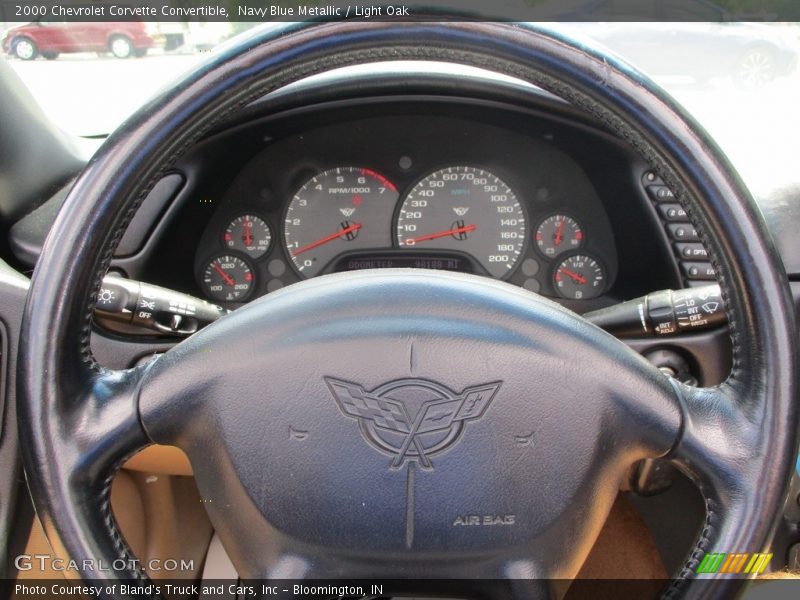 Navy Blue Metallic / Light Oak 2000 Chevrolet Corvette Convertible