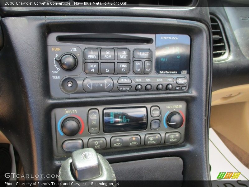 Navy Blue Metallic / Light Oak 2000 Chevrolet Corvette Convertible