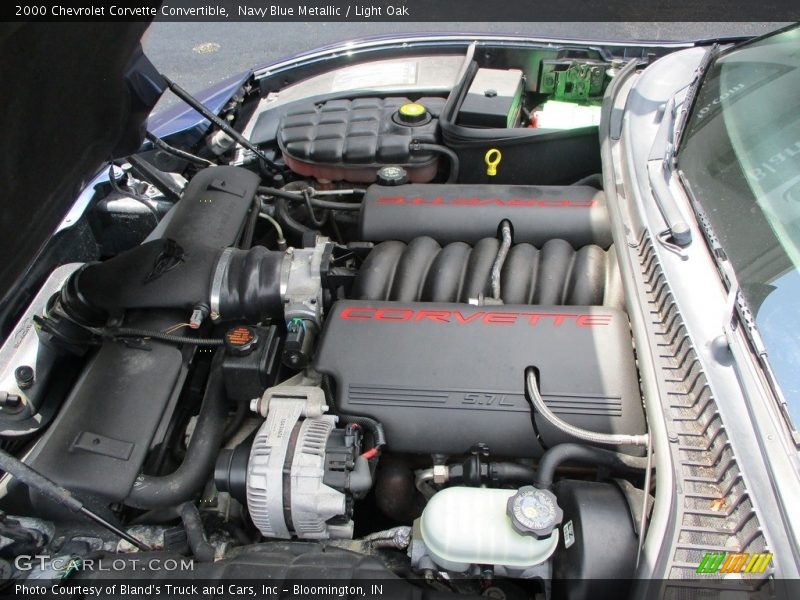 Navy Blue Metallic / Light Oak 2000 Chevrolet Corvette Convertible
