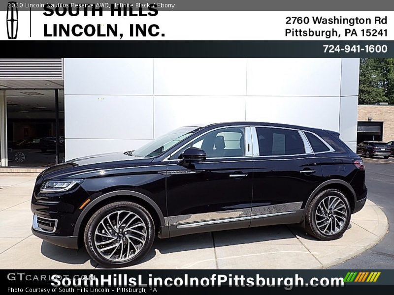 Infinite Black / Ebony 2020 Lincoln Nautilus Reserve AWD