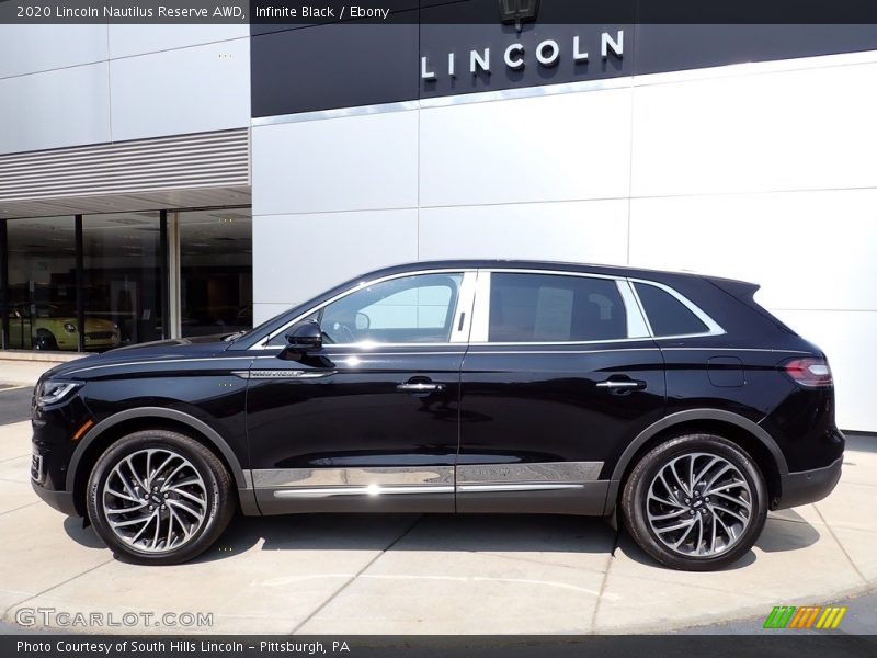 Infinite Black / Ebony 2020 Lincoln Nautilus Reserve AWD