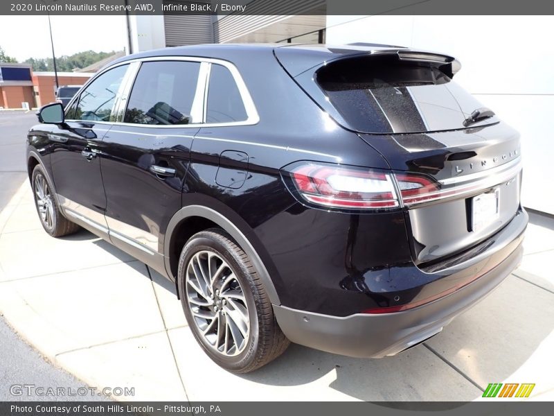 Infinite Black / Ebony 2020 Lincoln Nautilus Reserve AWD