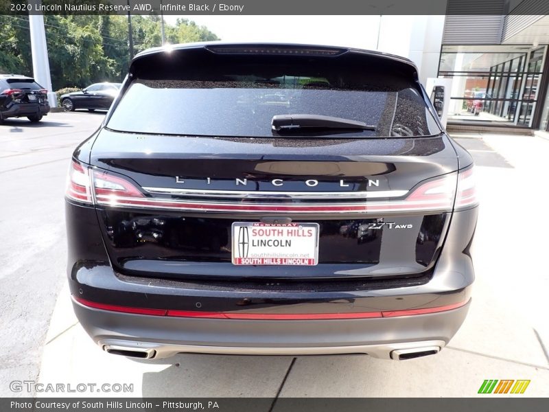 Infinite Black / Ebony 2020 Lincoln Nautilus Reserve AWD