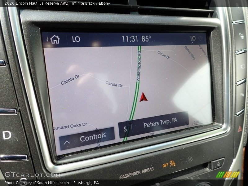 Navigation of 2020 Nautilus Reserve AWD